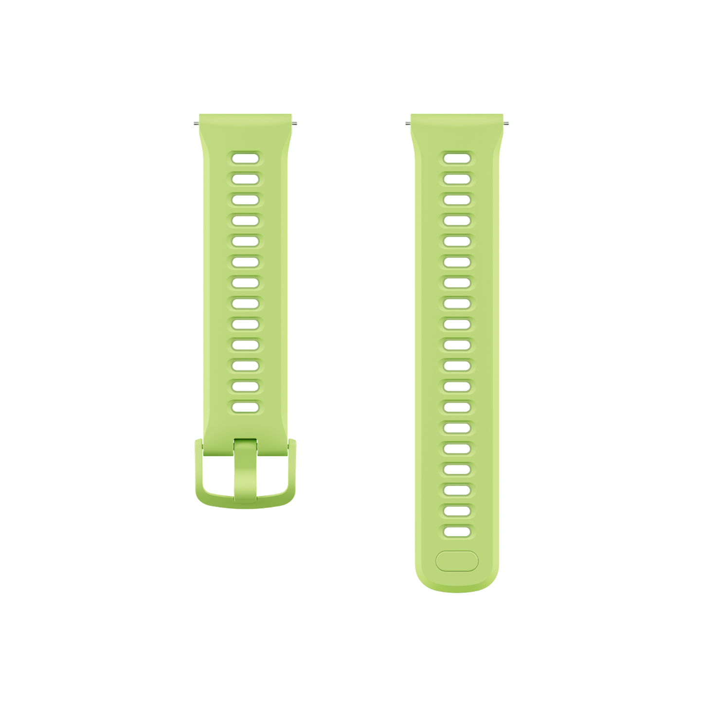 Front view of COROS PACE 4 Silicone Watch Band in Yellow Neon Color